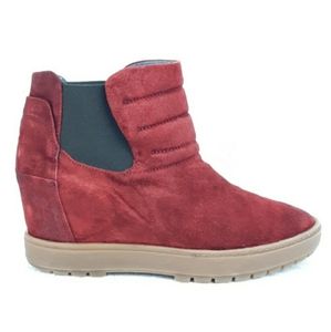 JANET SPORT SUEDE WEDGE BOOTIES